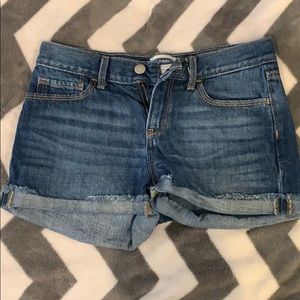EUC old navy girls denham cuff shorts 12